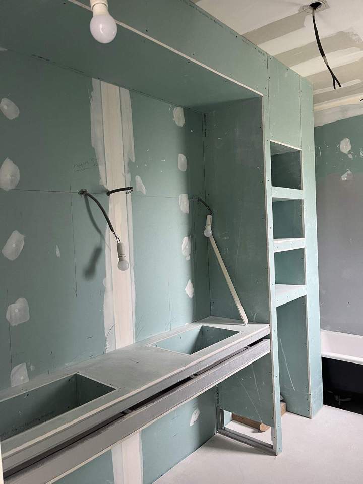 Pose de cloison sèche Auvergne